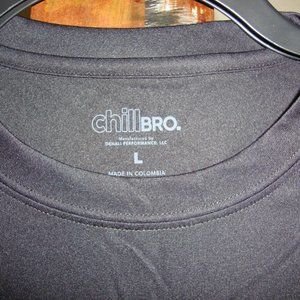 ChillBro. Men's T-Shirt Black Long-Sleeved